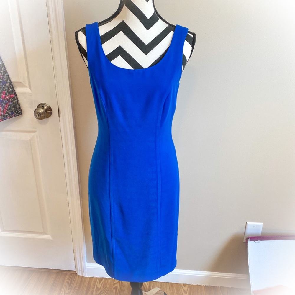Royal Blue Fitted Dress